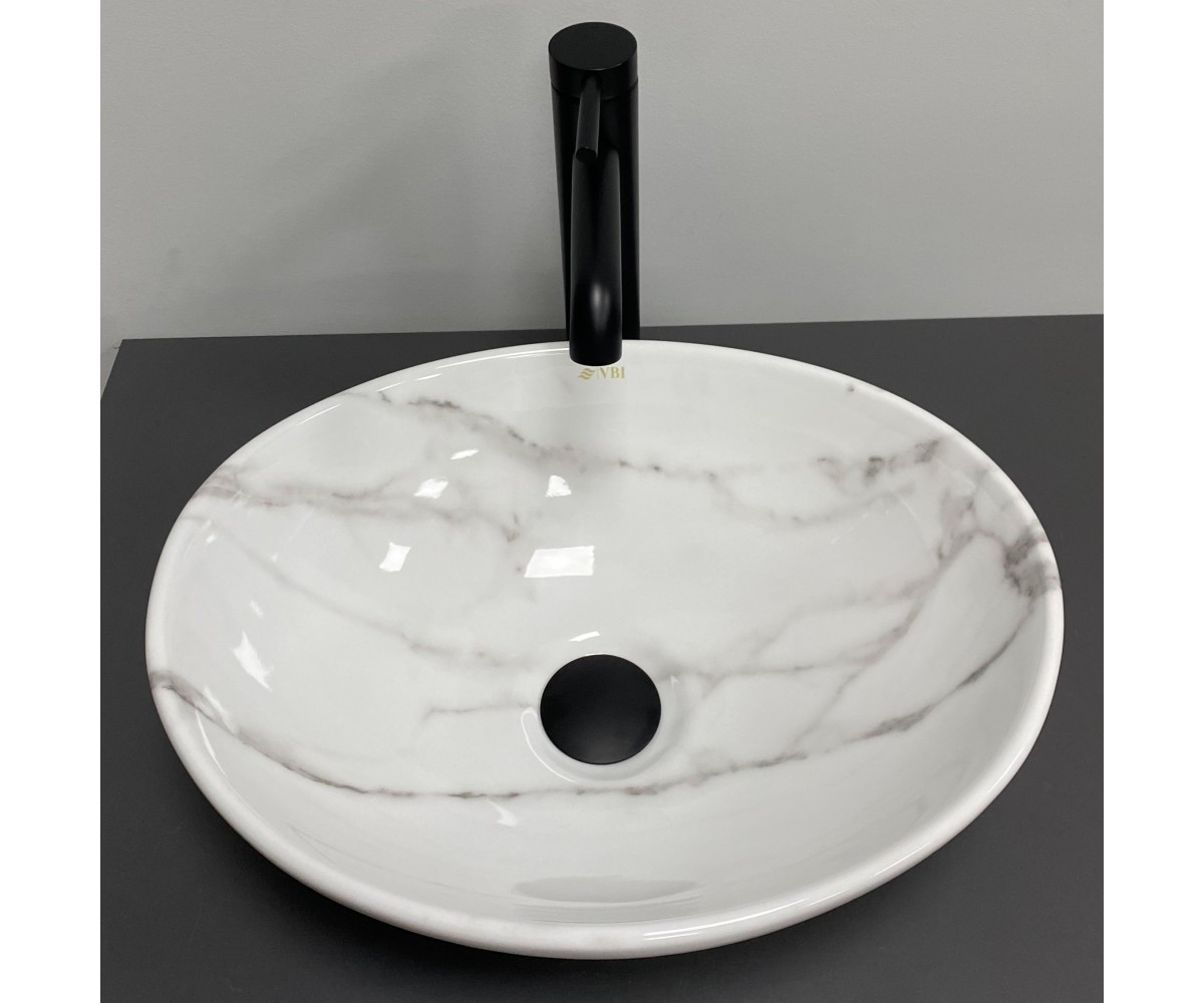Умывальник (раковина) VBI PARMA CALCATTA GLOSSY накладной VBI  011024 011024