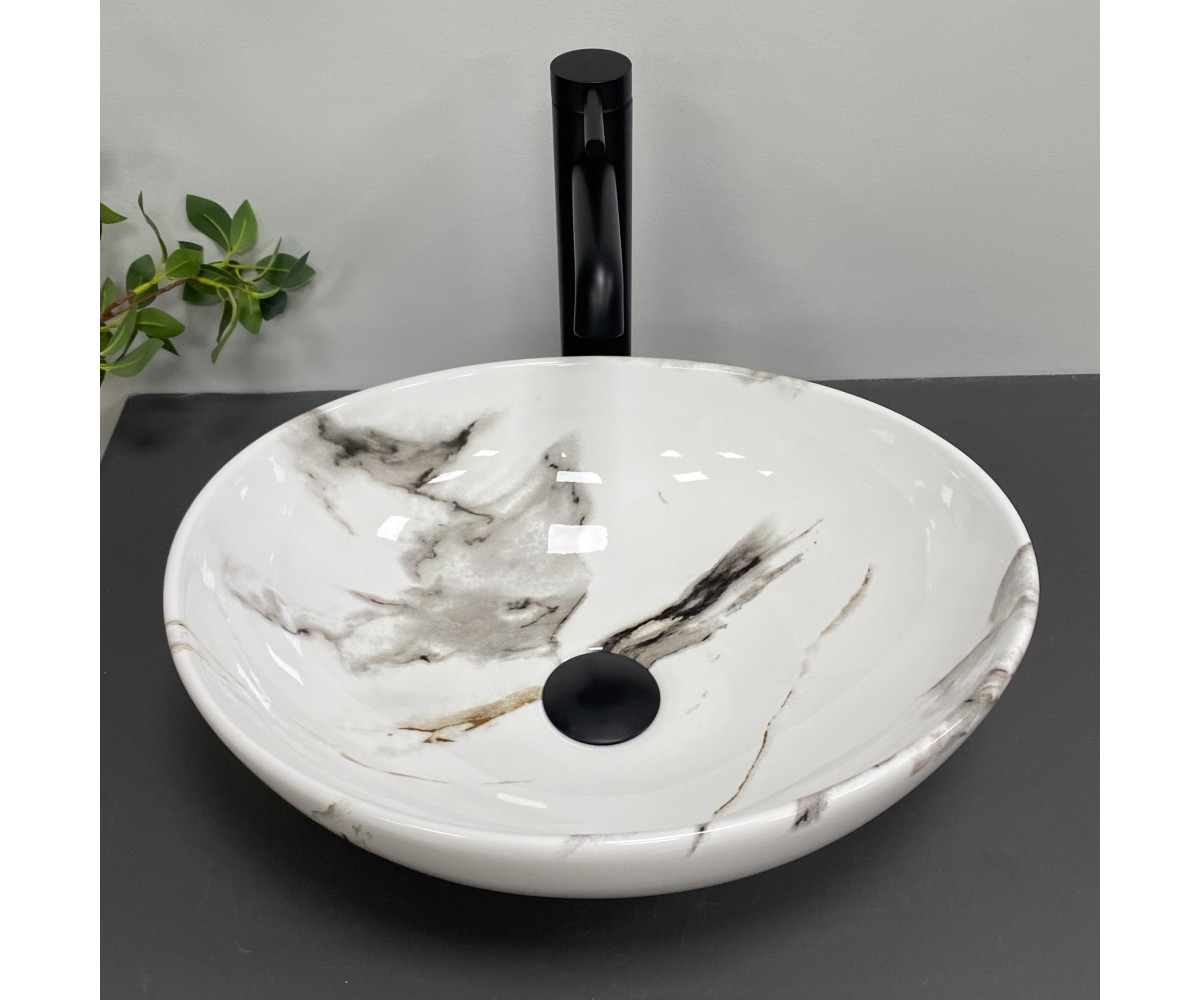 Умывальник (раковина) VBI PARMA CARRARA GLOSSY накладной VBI  011025 011025