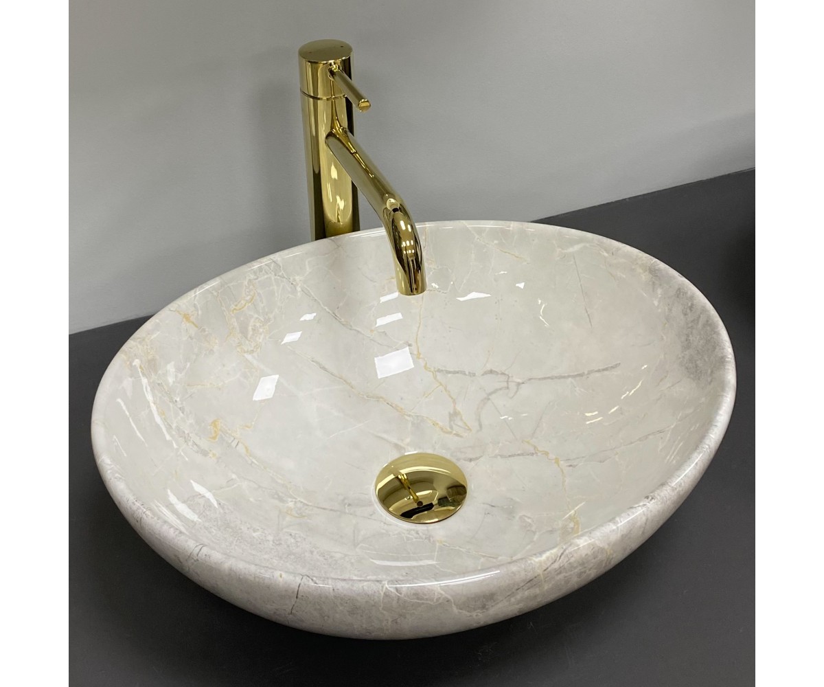 Умывальник (раковина) VBI PARMA LIGHT STONE GLOSSY накладной  011026:Фото 2