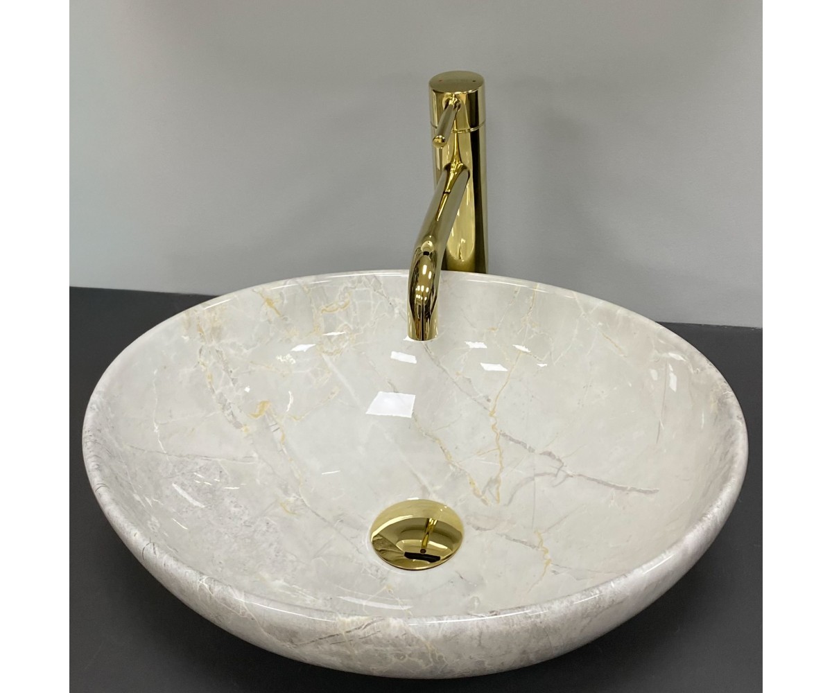 Умывальник (раковина) VBI PARMA LIGHT STONE GLOSSY накладной  011026:Фото 3