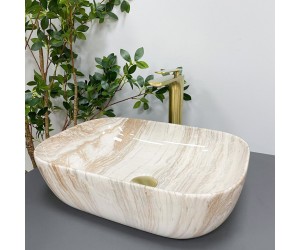 Умывальник (раковина) VBI RAVENNA TRAVERTINE GLOSSY накладной VBI  011204