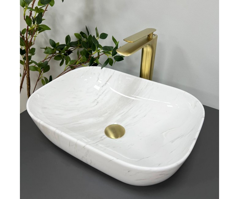Умывальник (раковина) VBI RAVENNA MARBLE NATURE GLOSSY накладной VBI  011208 011208
