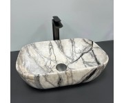 Умывальник (раковина) VBI RAVENNA LIGHT GREY ONYX GLOSSY накладной VBI  011213