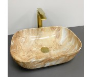 Умывальник (раковина) VBI RAVENNA BROWN ONYX GLOSSY накладной VBI  011223