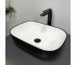 Умывальник (раковина) VBI RAVENNA BLACK WHITE GLOSSY накладной VBI  011226 011226