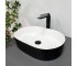 Умывальник (раковина) VBI VERONA 50 BLACK WHITE накладной  011309:Фото 3