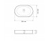 Умывальник (раковина) VBI VERONA 50 GREY STONE GLOSSY накладной  011310:Чертеж 