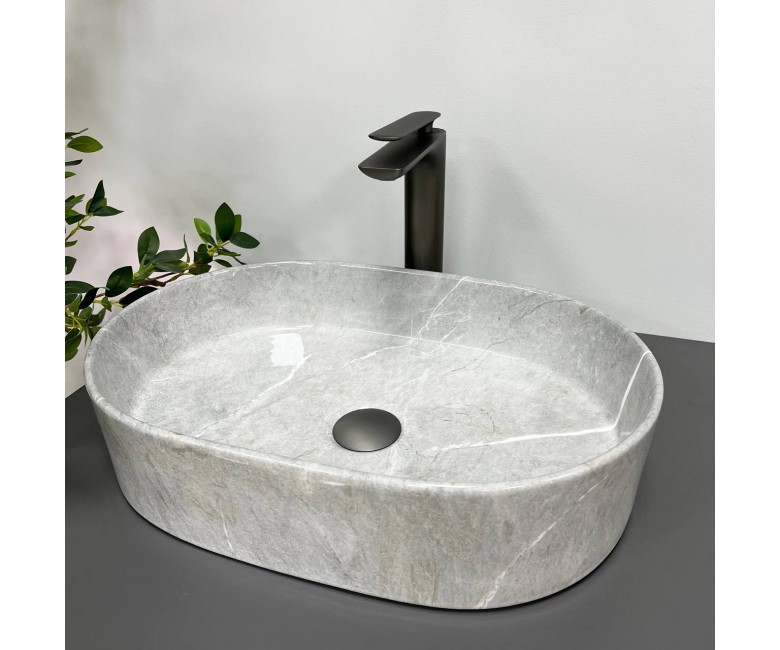 Умывальник (раковина) VBI VERONA 50 GREY STONE GLOSSY накладной VBI  011310 011310