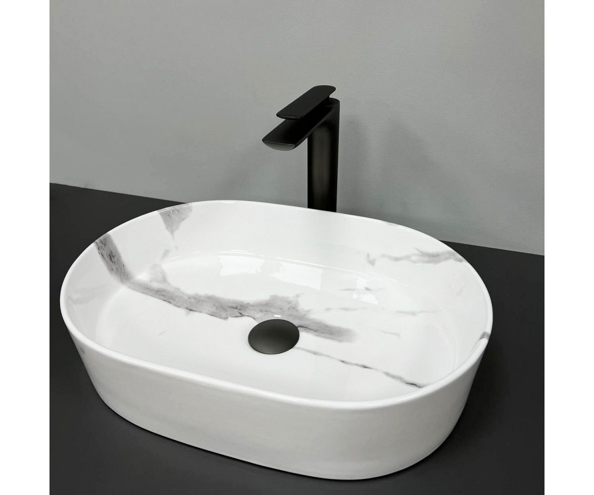 Умывальник (раковина) VBI VERONA 50 MARBLE NATURE GLOSSY накладной VBI  011311 011311