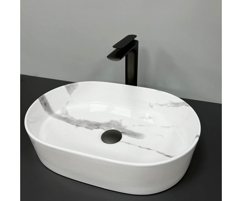 Умывальник (раковина) VBI VERONA 50 MARBLE NATURE GLOSSY накладной VBI  011311 011311