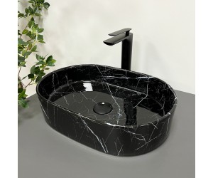 Умывальник (раковина) VBI VERONA 50 BLACK MARMO GLOSSY накладной VBI  011314