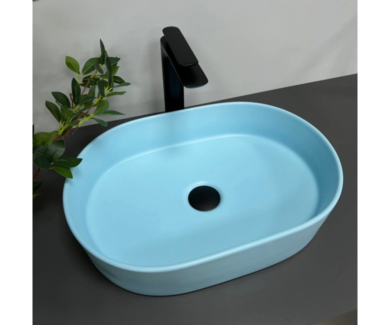Умывальник (раковина) VBI VERONA 50 BLUE MATT накладной VBI  011321 011321
