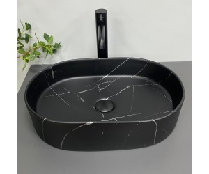 Умывальник (раковина) VBI VERONA 50 BLACK MARMO MATT накладной VBI  011328