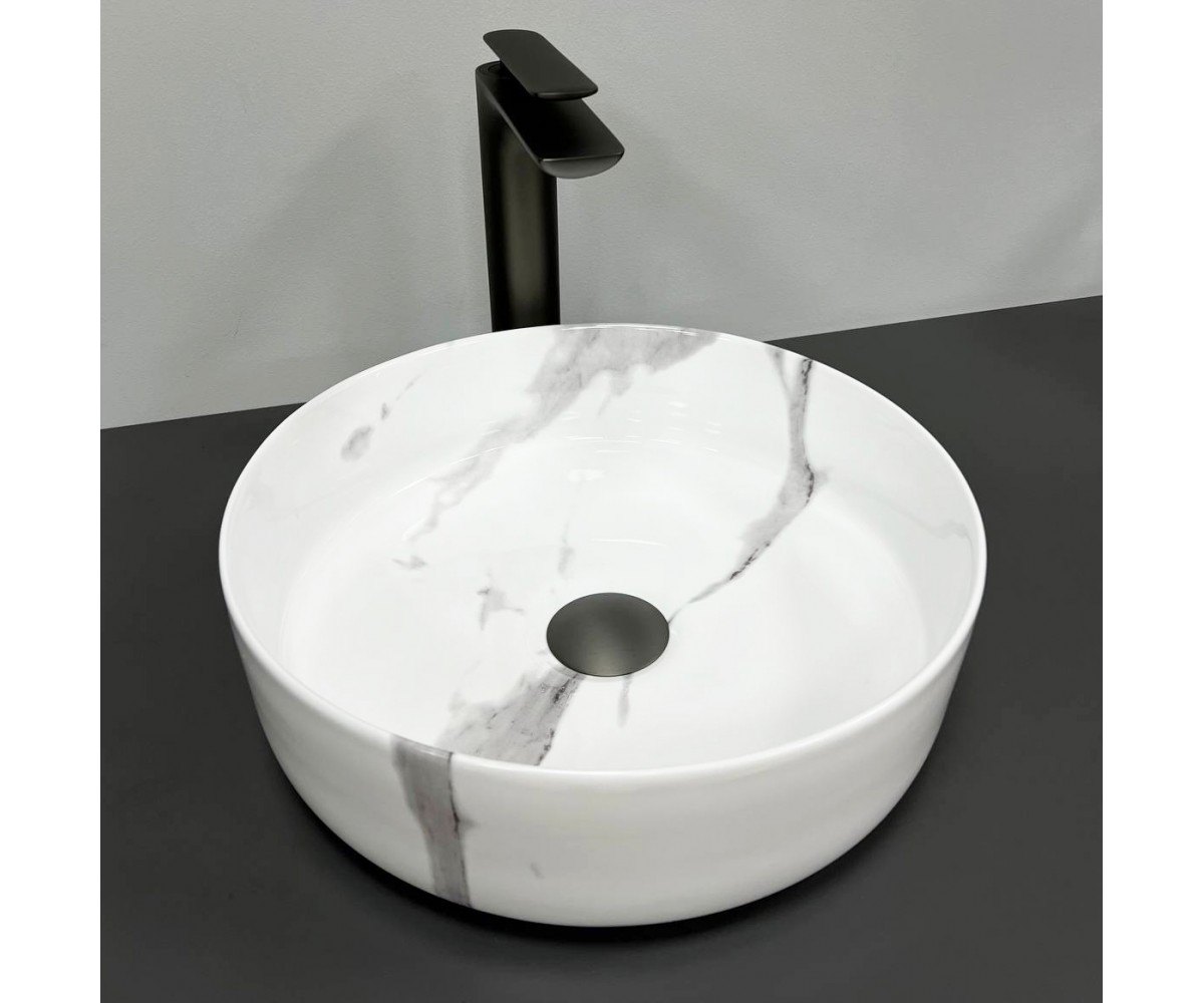 Умывальник (раковина) VBI PRATO MARBLE NATURE GLOSSY накладной  011404:Фото 3