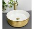 Умывальник (раковина) VBI PRATO BRUSH GOLD WHITE накладной  011408:Фото 2