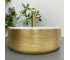 Умывальник (раковина) VBI PRATO BRUSH GOLD WHITE накладной  011408:Фото 4
