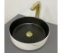 Умывальник (раковина) VBI PRATO WHITE BLACK MARBLE MATT накладной VBI  011409 011409
