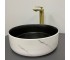 Умывальник (раковина) VBI PRATO WHITE BLACK MARBLE MATT накладной  011409:Фото 2