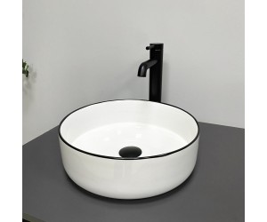 Умывальник (раковина) VBI PRATO WHITE BLACK EDGE накладной VBI  011414