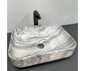 Умывальник (раковина) VBI PALERMO GREY ONYX GLOSSY накладной VBI  012303