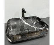 Умывальник (раковина) VBI PALERMO DARK GREY AGATE GLOSSY накладной VBI  012304