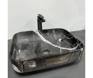 Умывальник (раковина) VBI PALERMO DARK GREY AGATE GLOSSY накладной VBI  012304