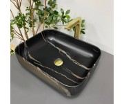 Умывальник (раковина) VBI PALERMO BLACK STONE MATT накладной VBI  012306