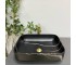 Умывальник (раковина) VBI PALERMO BLACK STONE MATT накладной  012306:Фото 4