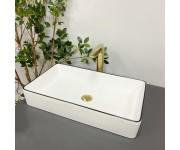 Умывальник (раковина) VBI TRIEST WHITE BLACK EDGE накладной VBI  012710