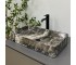 Умывальник (раковина) VBI TRIEST ANTHRACITE MARBLE накладной  012717:Фото 3