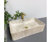 Умывальник (раковина) VBI ARABBA M BEIGE STONE MATT накладной VBI  013504