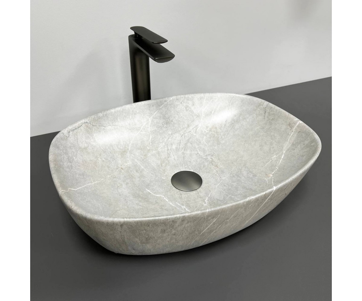 Умывальник (раковина) VBI OLBIA GREY STONE MATT накладной VBI  014300 014300