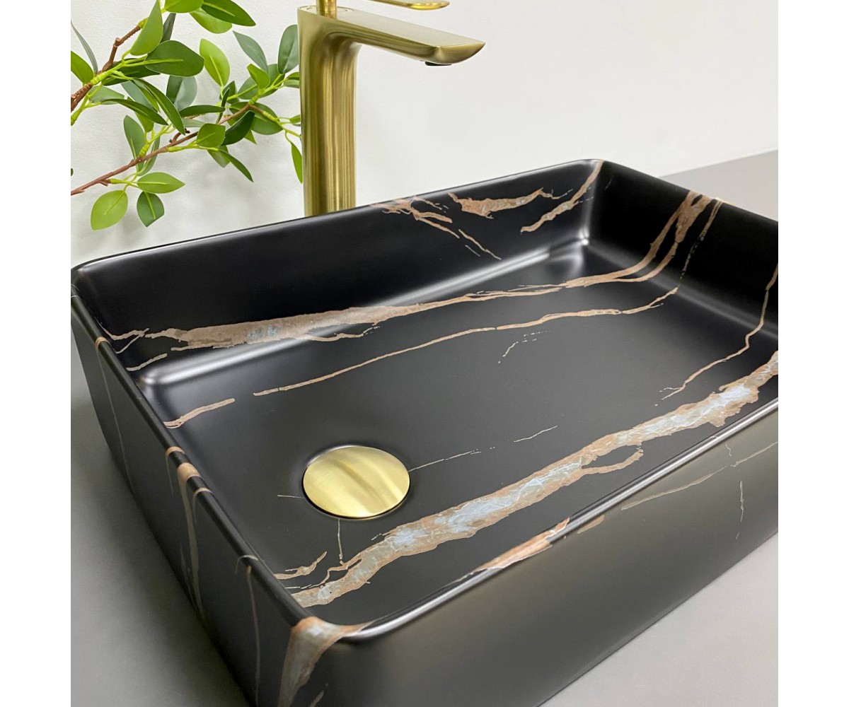 Умывальник (раковина) VBI VELLETRI BLACK STONE MATT накладной  015902:Фото 3