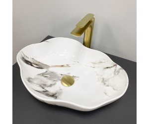 Умывальник (раковина) VBI FALERIA CARRARA GLOSSY накладной VBI  016700