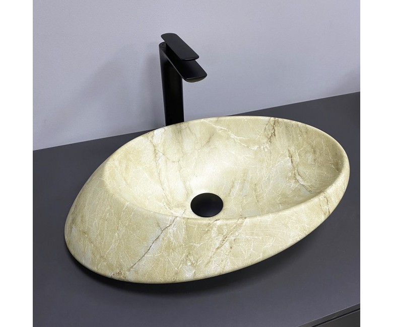 Умывальник (раковина) VBI ROTELLO BEIGE ONYX MATT накладной VBI  017103 017103