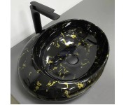 Умывальник (раковина) VBI RICCIA BLACK MARMO GLOSSY накладной VBI  017201