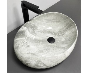 Умывальник (раковина) VBI RICCIA LIGHT STONE GLOSSY накладной VBI  017202