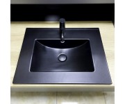 Умывальник (раковина) VBI FERRARA 60 BLACK MATT врезной VBI  018042