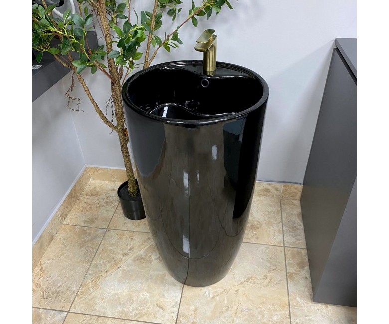 Умывальник (раковина) VBI AGRIENTO BLACK GLOSSY напольный VBI  019005 019005