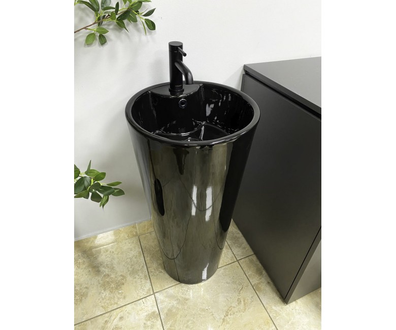 Умывальник (раковина) VBI BOLONIA BLACK GLOSSY напольный VBI  019018 019018