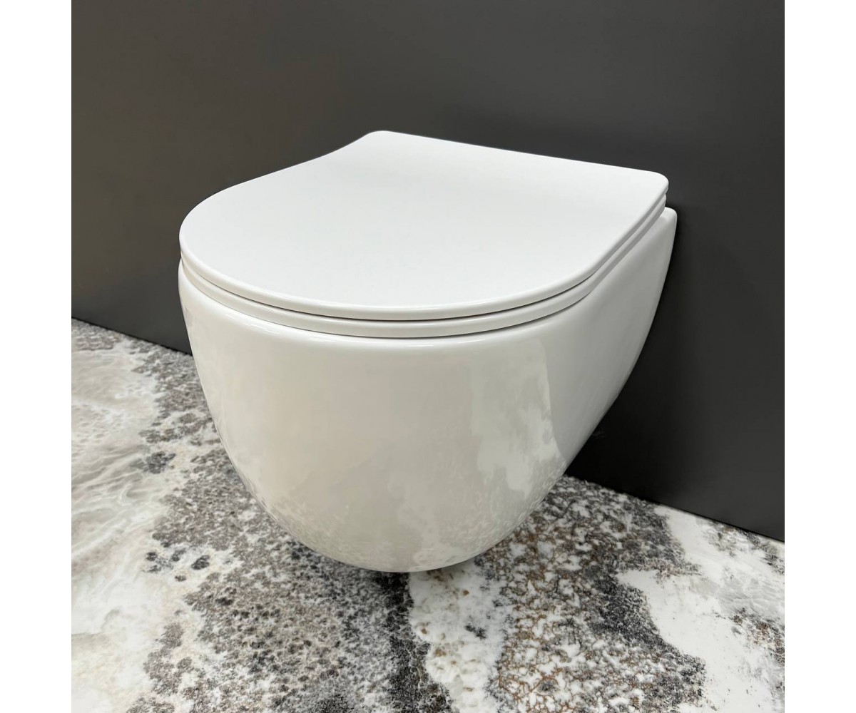 Подвесной унитаз VBI CAPRI WHITE  020400:Фото 1