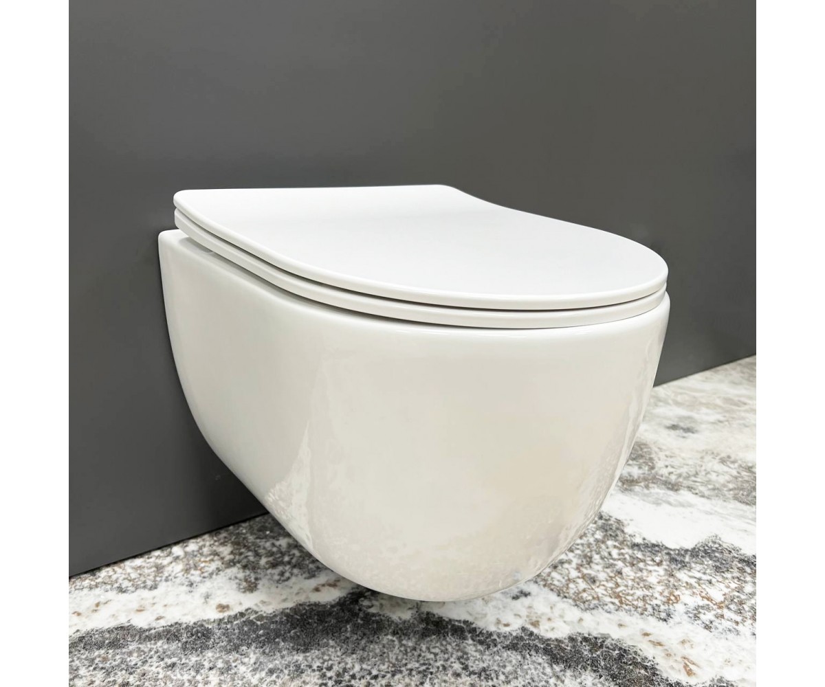Подвесной унитаз VBI CAPRI WHITE  020400:Фото 3