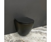 Подвесной унитаз VBI VULCANO BLACK MATT VBI  020412