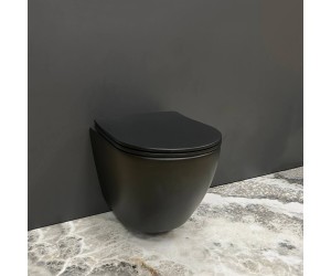 Подвесной унитаз VBI VULCANO BLACK MATT VBI  020412