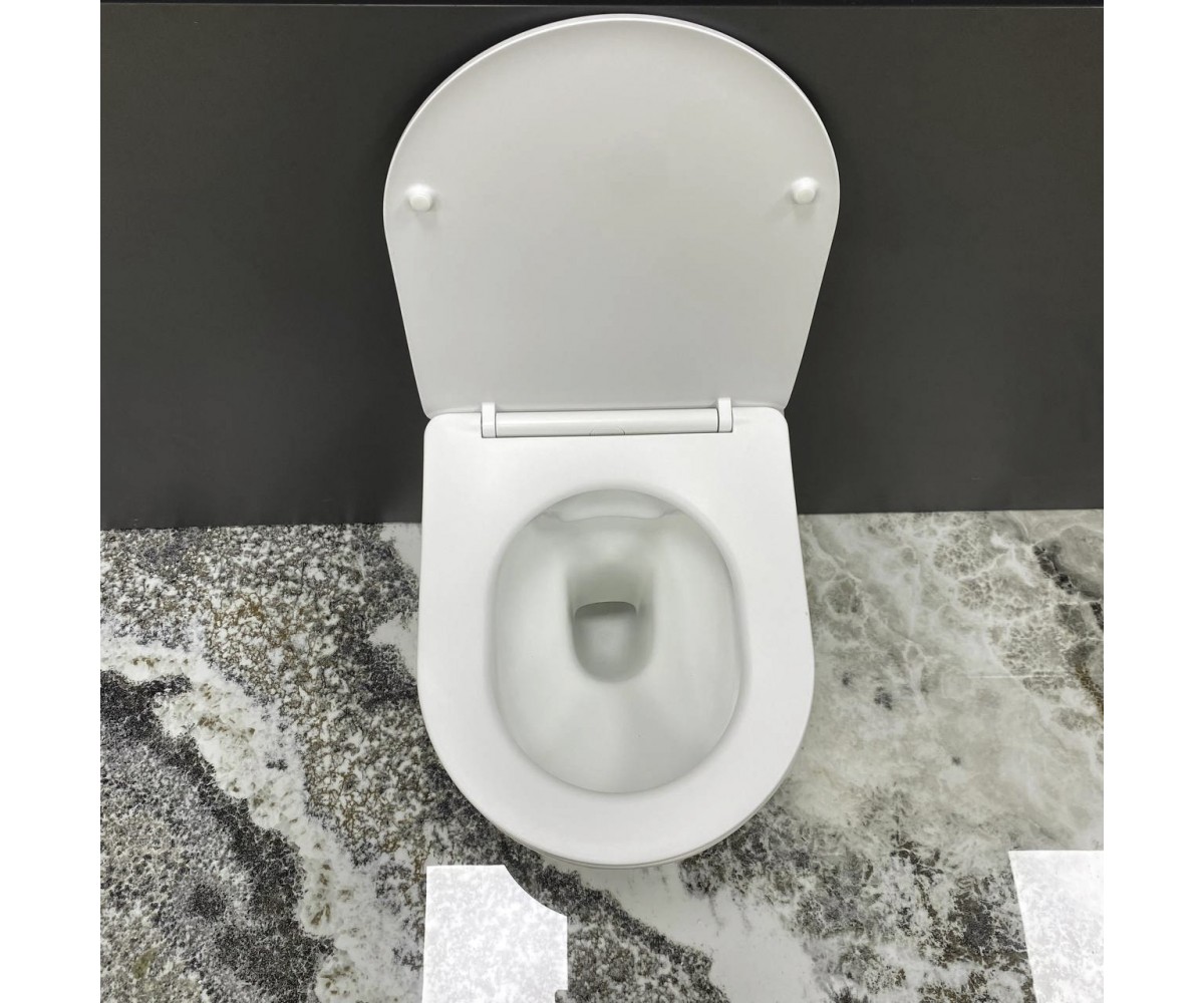 Подвесной унитаз VBI VULCANO WHITE MATT  020415:Фото 4