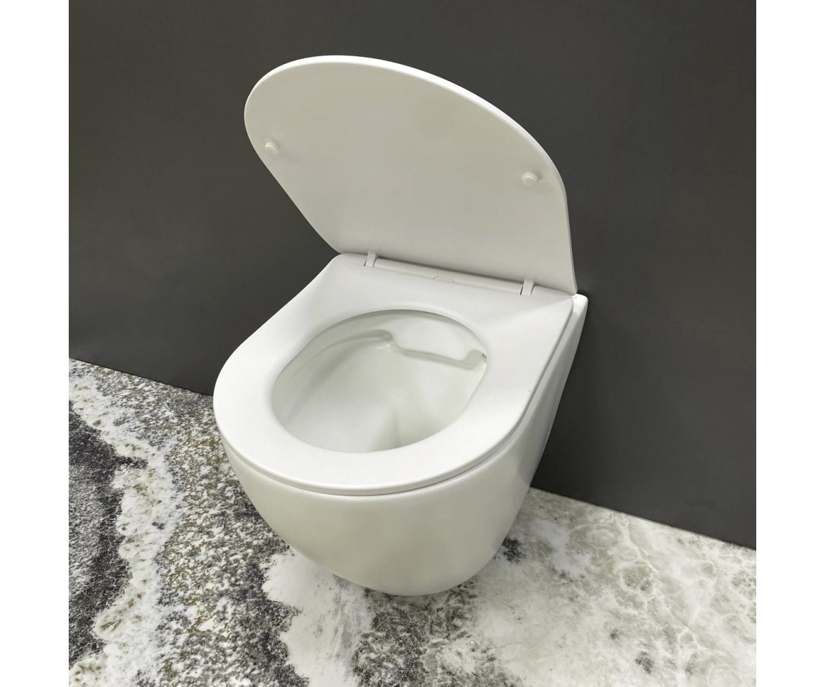 Подвесной унитаз VBI VULCANO WHITE MATT  020415:Фото 6