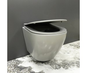 Подвесной унитаз VBI VULCANO LIGHT GREY MATT VBI  020416