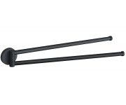 Вешалка для полотенец VBI VENUS BLACK поворотная двойная VBI  040018BL