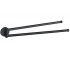Вешалка для полотенец VBI VENUS BLACK поворотная двойная VBI  040018BL 040018BL