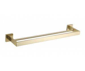 Вешалка для полотенец VBI JUPITER BRUSH GOLD двойная  VBI 040608BG
